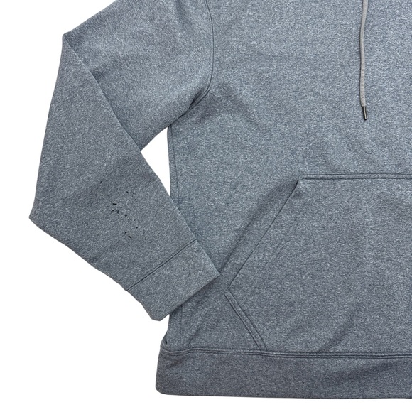 Under Armour Men's Hustle Fleece Hoodie Medium Blue Gray Pullover‎ Sweatshirt - Picture 4 of 13